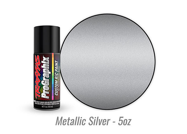 Traxxas ProGraphix R/C Polycarbonate Body Paint, Metallic Silver (5oz) - 5073