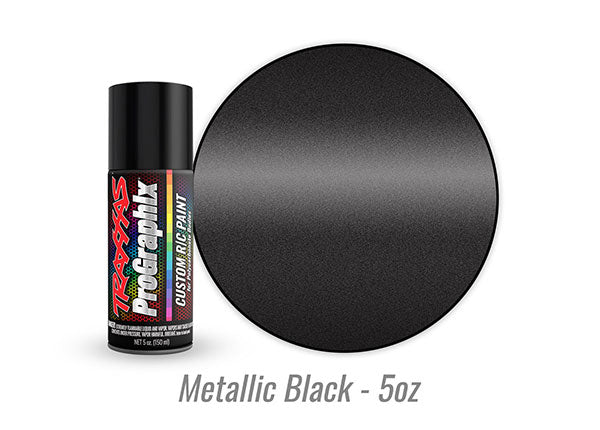 Traxxas ProGraphix R/C Polycarbonate Body Paint, Metallic Black (5oz) - 5075