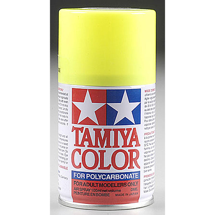 Tamiya Polycarbonate RC Body Spray Paint PS-27 Fluorescent Yellow - TAM86027