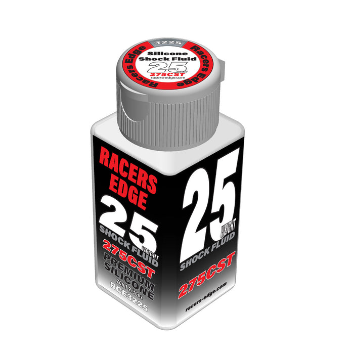 Racers Edge 25 Weight, 275cSt, 70ml 2.36oz Pure Silicone Shock Oil - RCE3225