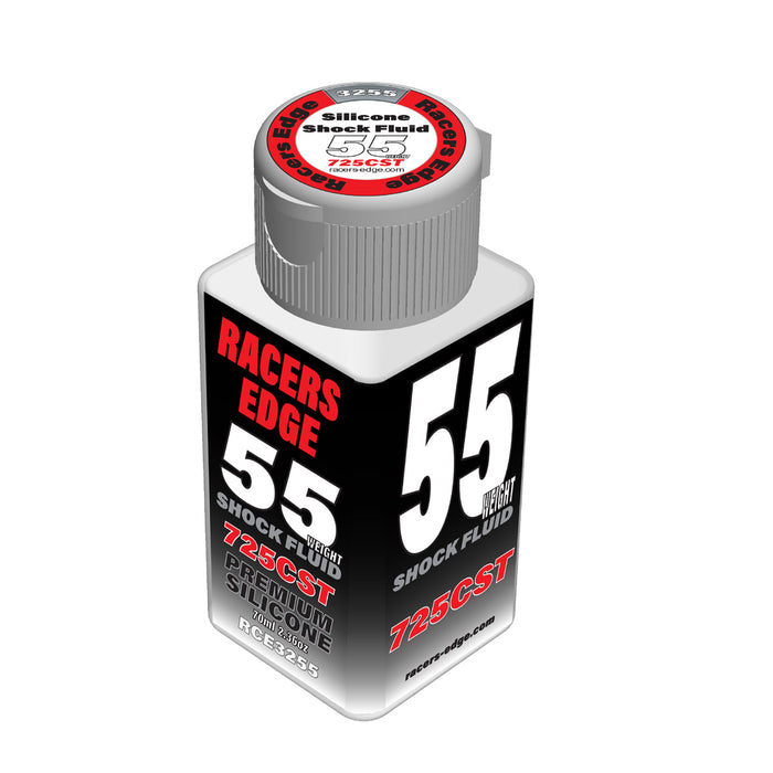 Racers Edge 55 Weight, 725cSt, 70ml 2.36oz Pure Silicone Shock Oil - RCE3255