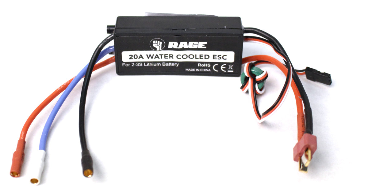 Rage R/C 20A Brushless ESC (Water-Cooled): BM BL RGRB1234