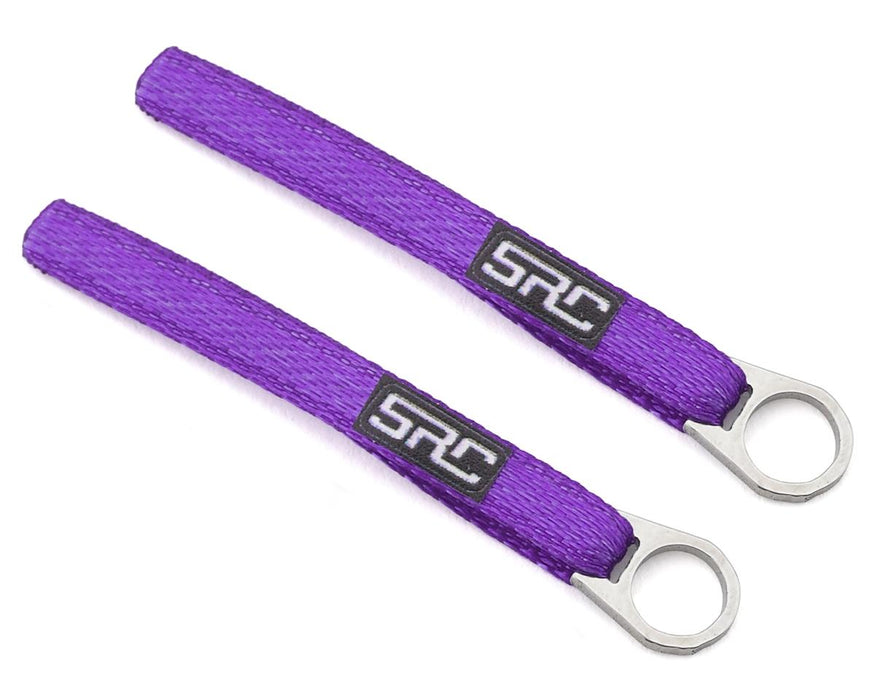 Sideways RC Scale Drift Nylon Tow Sling w/Steel Ring (Purple) (2) - SDW-TSL-STEELRING-PU