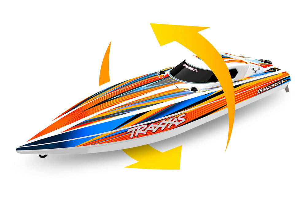 Traxxas Disruptor VXL-4S RTR Boat (Orange) - 106064-4-ORNG