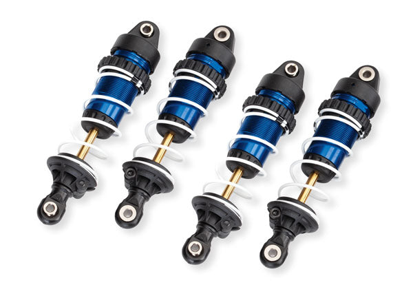 Traxxas MINI MAXX Shocks, GTR Long (blue-anodized) - 10765-BLUE