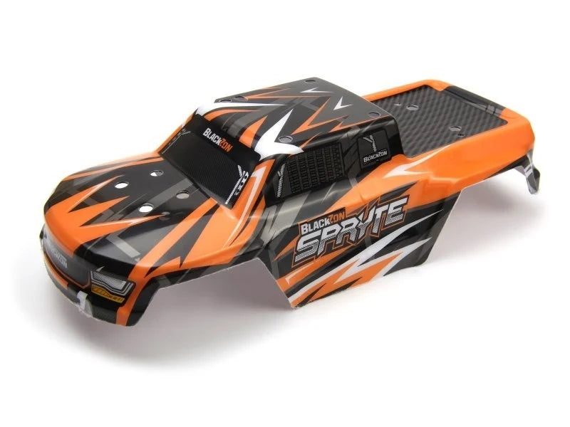 BlackZon Slyder Monster Truck Body (Black/Orange) - BZN540191