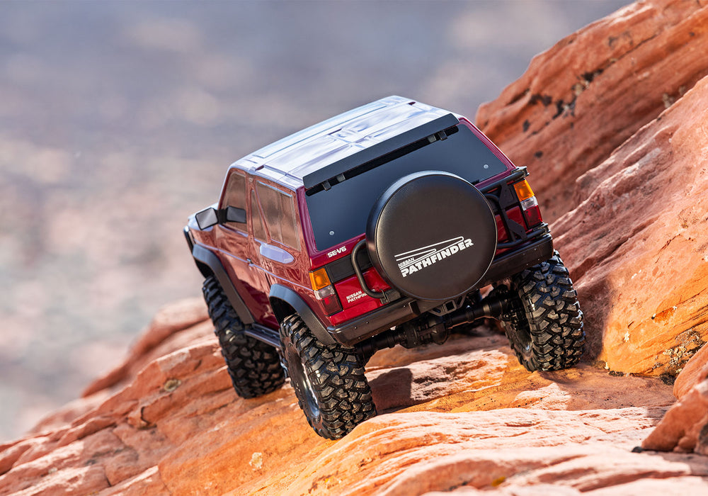 Traxxas TRX-4 Nissan Pathfinder RTR 1/10 Scale and Trail Crawler (Red) - 110056-4-RED