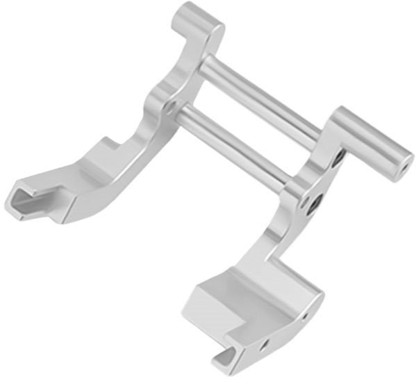 Power Hobby Aluminum Rear Motor Guard for Traxxas 2WD (Silver) - PHBTRX461SILVER