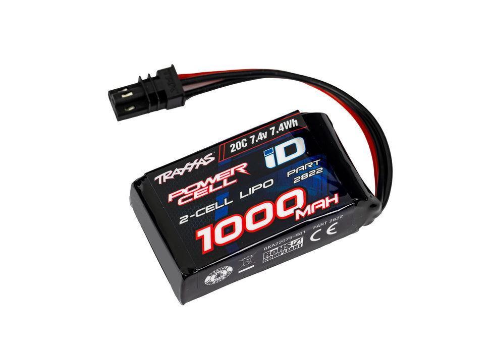 Traxxas 2-Cell 1000mAh 7.4V 20C LiPo Battery - 2822