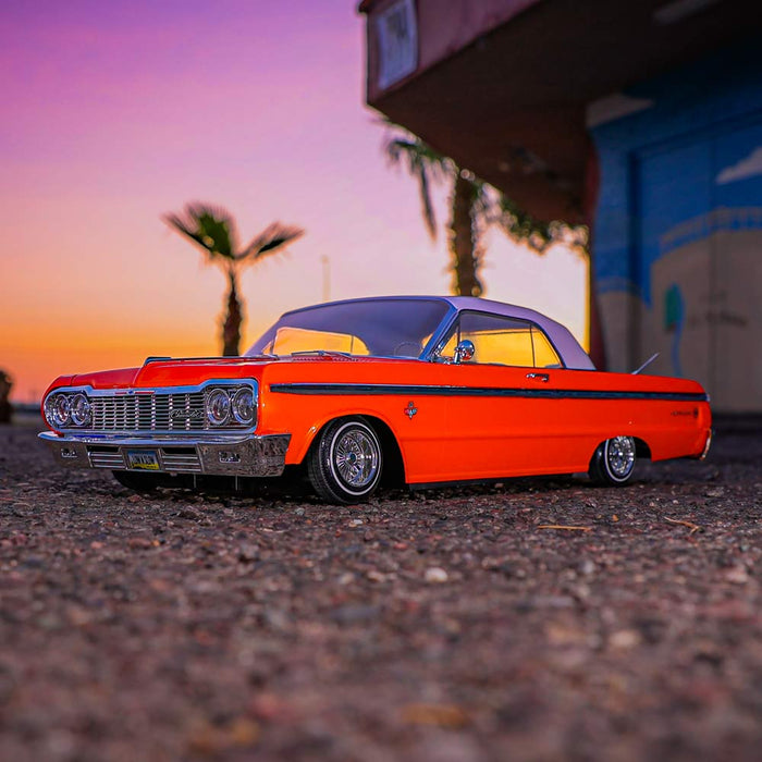 Redcat SixtyFour 1/10 Scale 1964 Chevrolet Impala Hopping Lowrider (Orange Classic 64 Edition) - RER32895