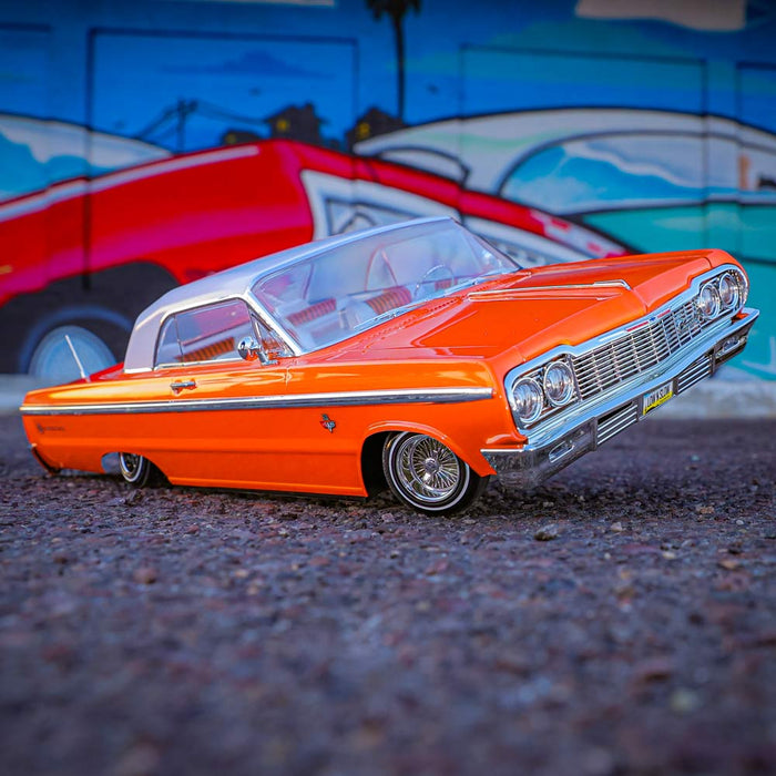 Redcat SixtyFour 1/10 Scale 1964 Chevrolet Impala Hopping Lowrider (Orange Classic 64 Edition) - RER32895