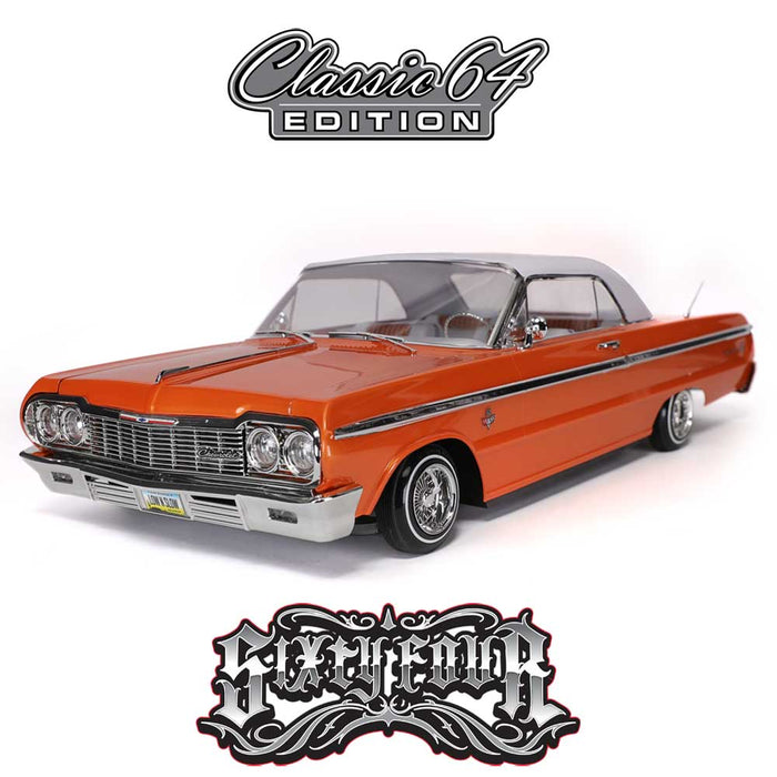 Redcat SixtyFour 1/10 Scale 1964 Chevrolet Impala Hopping Lowrider (Orange Classic 64 Edition) - RER32895