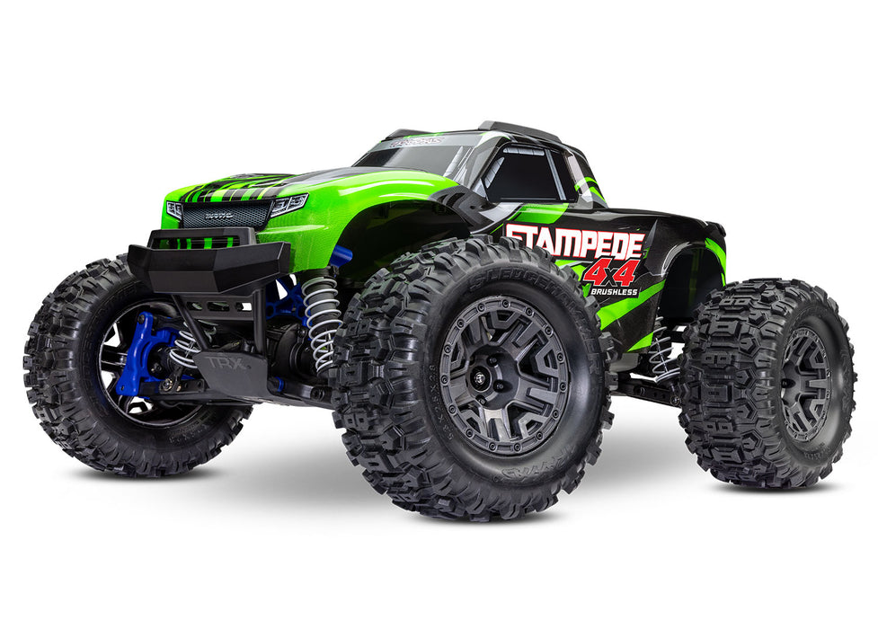 Stampede 4X4 BL-2s: 1/10 Scale 4WD Monster Truck - 67154-4-GRN