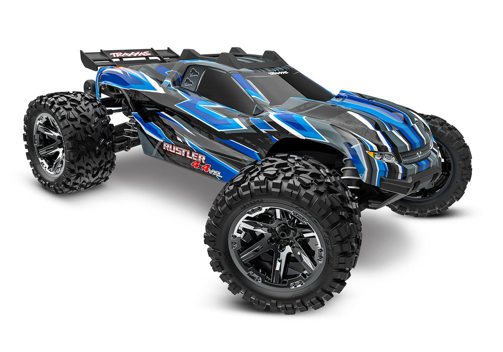 Traxxas Rustler 4X4 VXL 1/10 Brushless Stadium Truck RTR (Blue) - 67376-4-BLUE