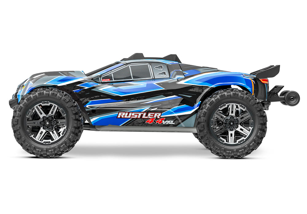 Traxxas Rustler 4X4 VXL 1/10 Brushless Stadium Truck RTR (Blue) - 67376-4-BLUE