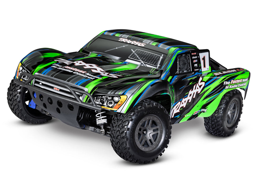 Slash 4X4 BL-2s: 1/10 Scale 4WD Short Course Truck - 68154-4-GREEN