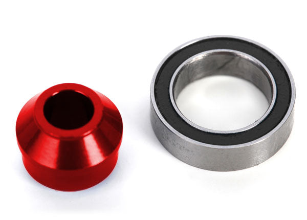 Traxxas Anodized Aluminum Bearing Adapter (Red) - 6893-RED