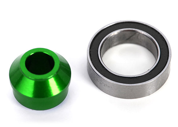 Traxxas Anodized Aluminum Bearing Adapter (Green) - 6893G