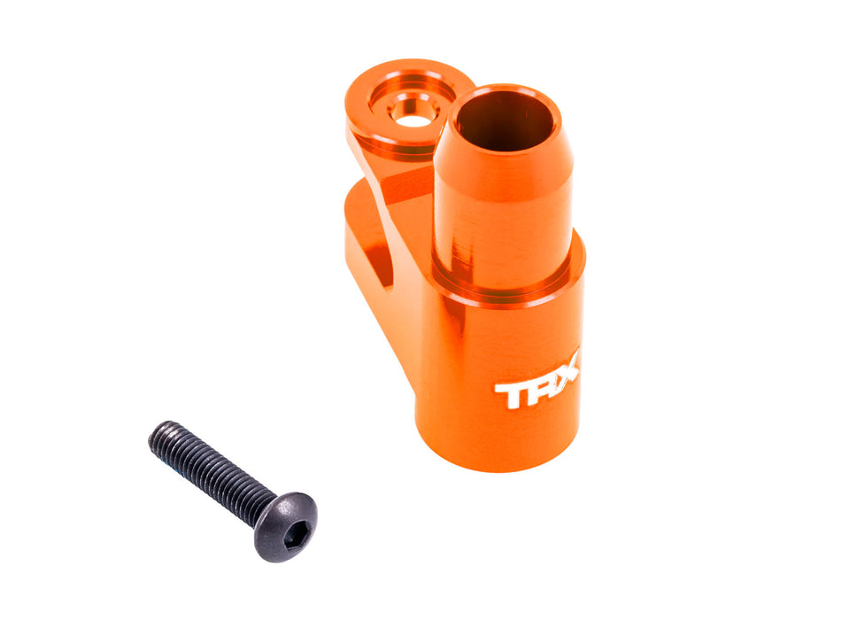 TRAXXAS SERVO HORN STEERING ALUM ORANGE - 7747-ORNG