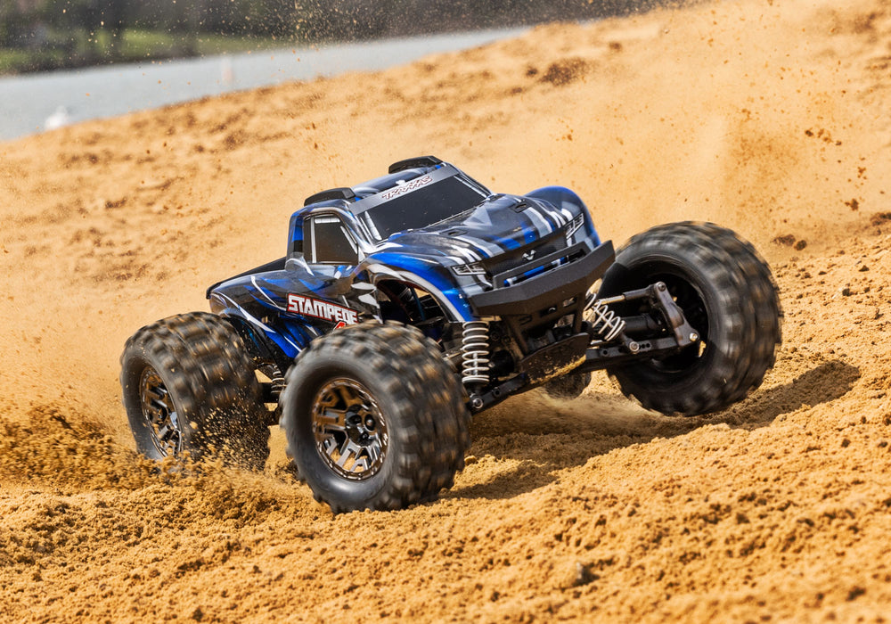 Traxxas Stampede 4x4 VXL Monster Truck (Blue) - 90376-4-BLUE