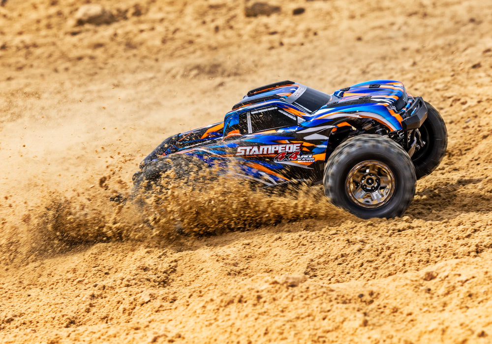 Traxxas Stampede 4x4 VXL Monster Truck (Orange) - 90376-4-ORNG