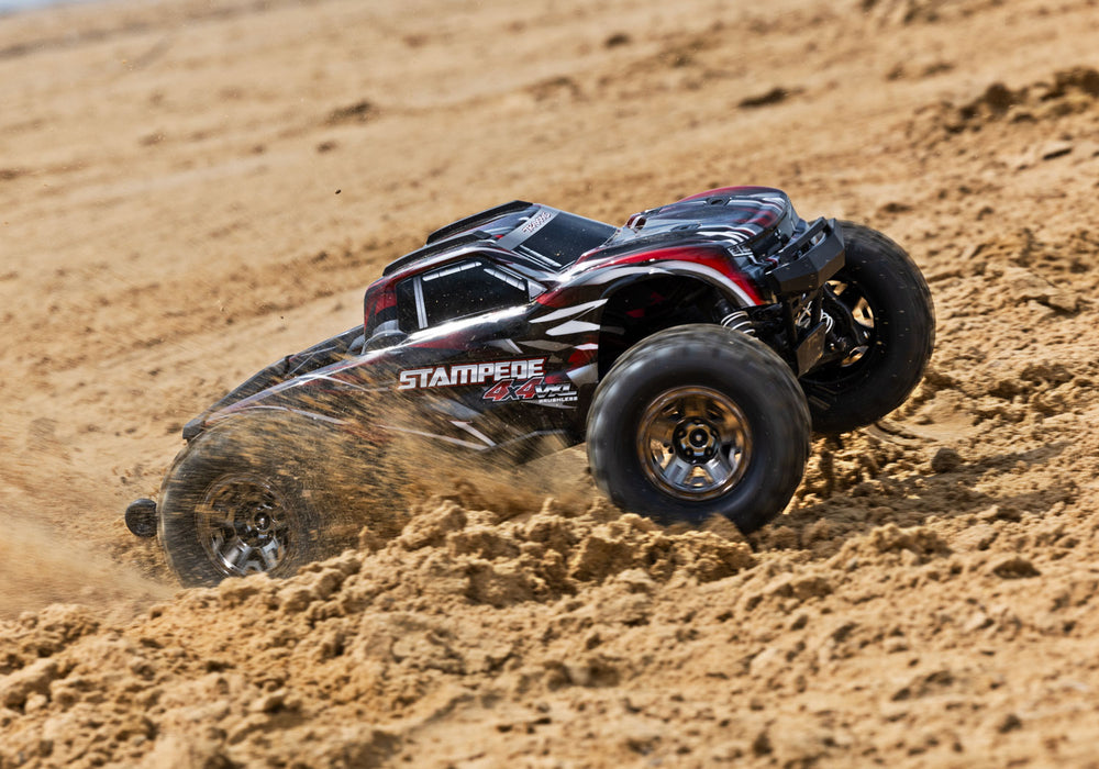Traxxas Stampede 4x4 VXL Monster Truck (Red) - 90376-4-RED