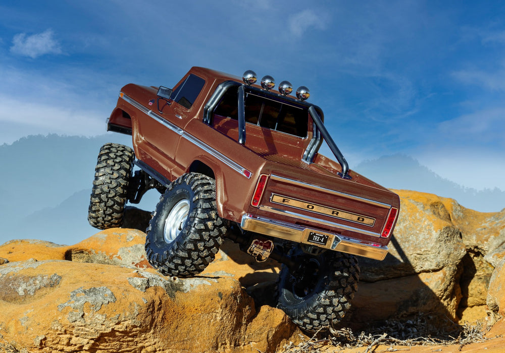 Traxxas TRX-4 1979 Ford F-150 High Trail Edition RTR 1/10 Scale and Trail Crawler (Brown) - 92046-4-BRWN