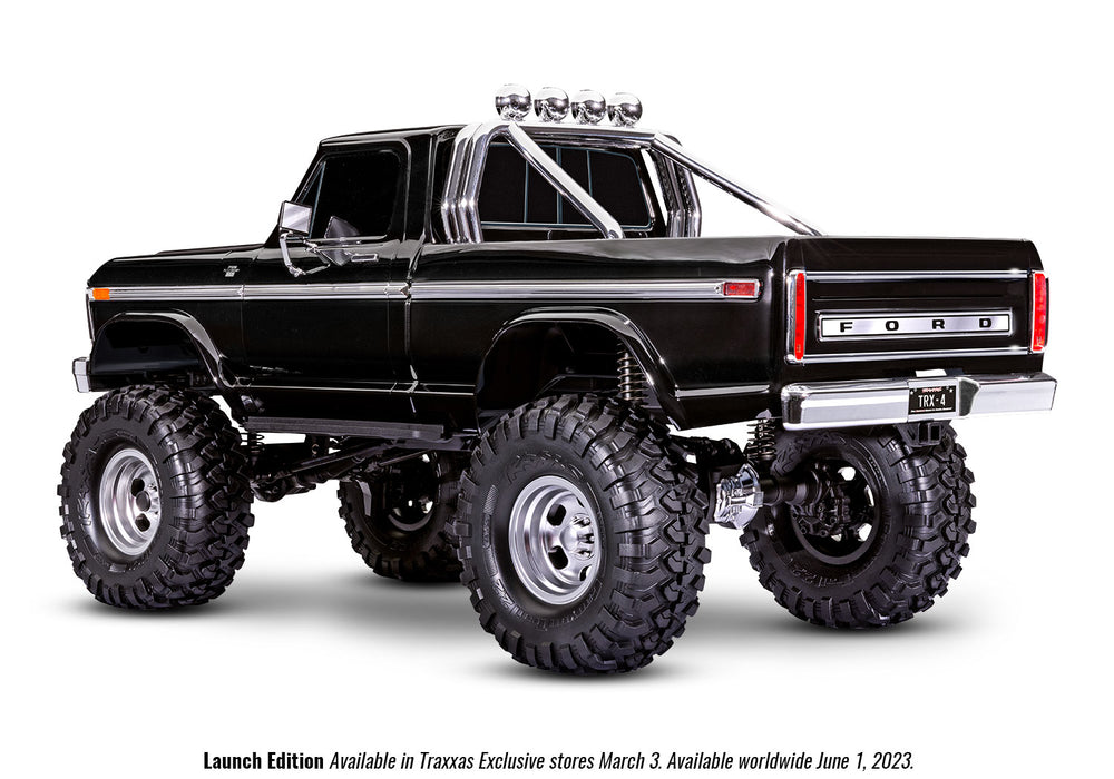 Traxxas TRX-4 1979 Ford F-150 High Trail Edition RTR 1/10 Scale and Trail Crawler (Black) - 92046-4-BLK