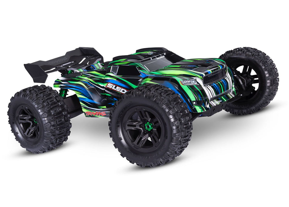 Traxxas Sledge 1/8 Scale 4WD Brushless RTR Monster Truck Belted (GREEN) - 95096-4-GRN