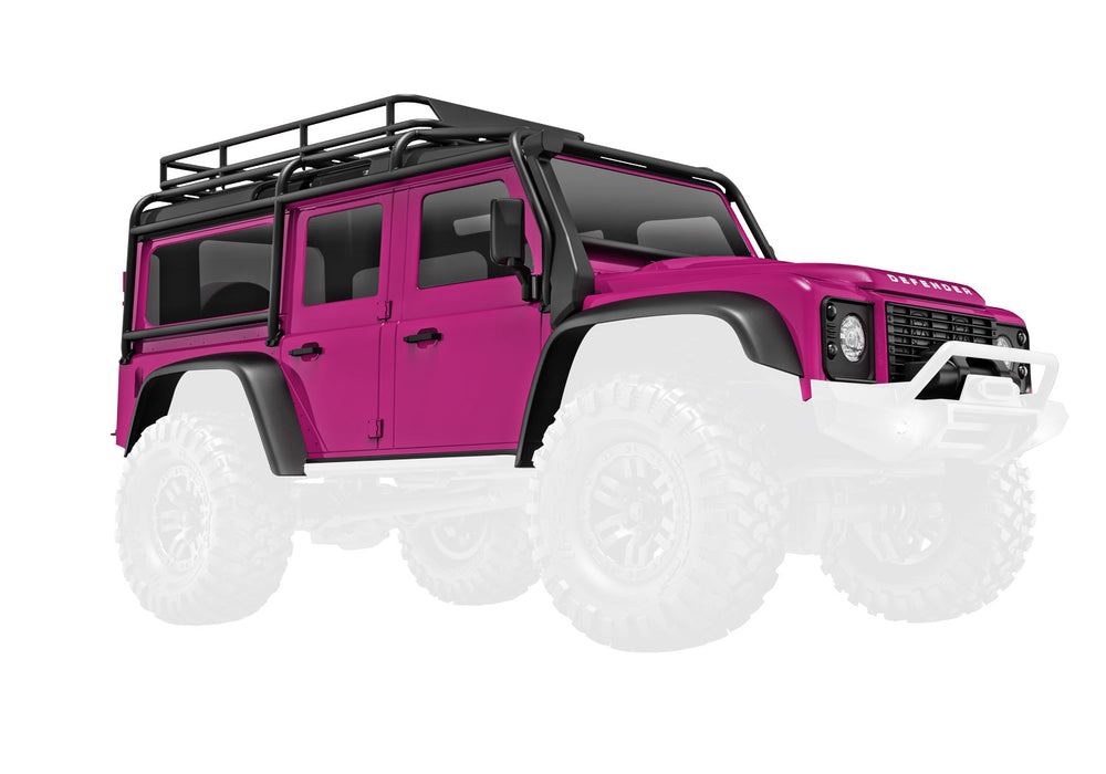 Traxxas TRX-4M Complete Land Rover Defender Body (Pink) - 9712-PINK