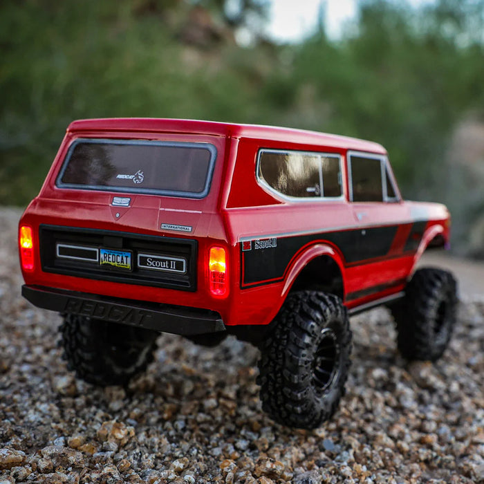 Redcat Ascent-18 International Scout II Brushless 1/18 4WD Rock Crawler (Red) - RER39153