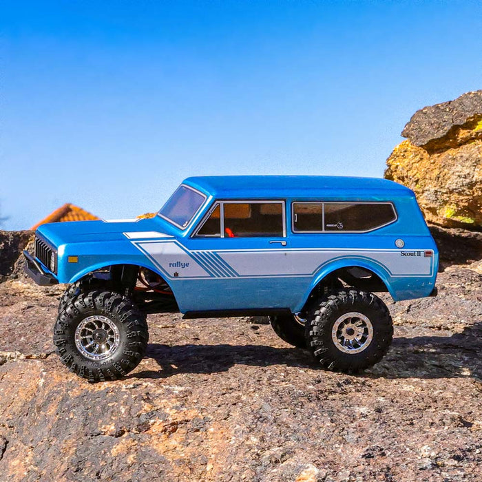 REDCAT ASCENT-18 INTERNATIONAL SCOUT II - 1:18 BRUSHED ELECTRIC ROCK CRAWLER - BLUE - RER37863