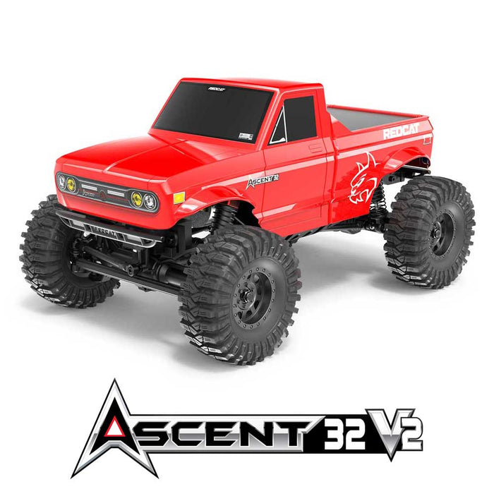 Redcat Ascent-32 V2 4WD RTR 1/32 Rock Crawler (Red) - RER44376