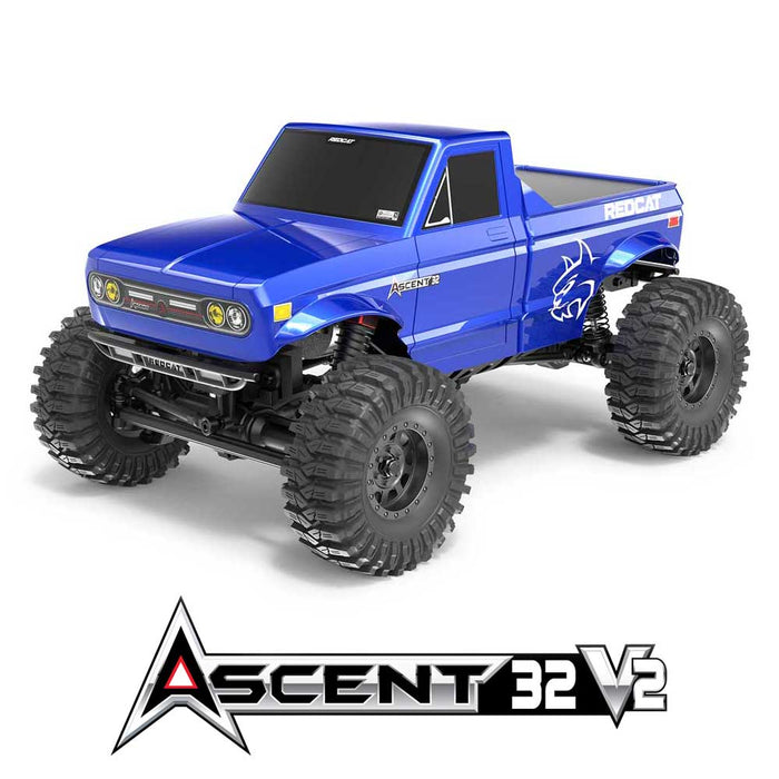 Redcat Ascent-32 V2 4WD RTR 1/32 Rock Crawler (Blue) - RER44373