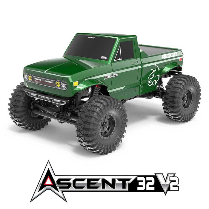 Redcat Ascent-32 V2 4WD RTR 1/32 Rock Crawler (Green) - RER44374