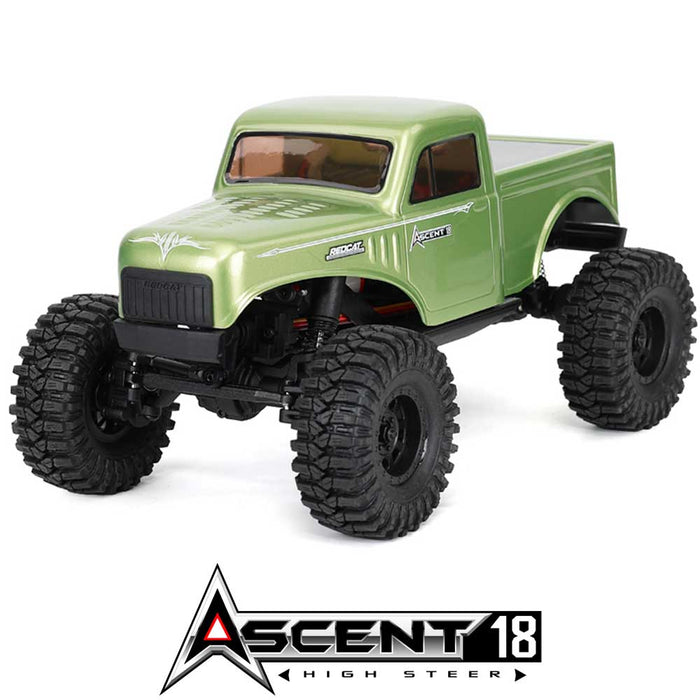 Redcat Ascent-18 High Steer 1/18 4WD Rock Crawler (Mint Green) - RER43483