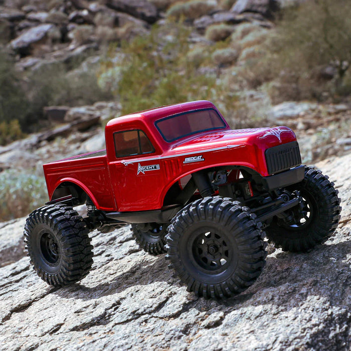 Redcat Ascent-18 High Steer 1/18 4WD Rock Crawler (Red) - RER43482