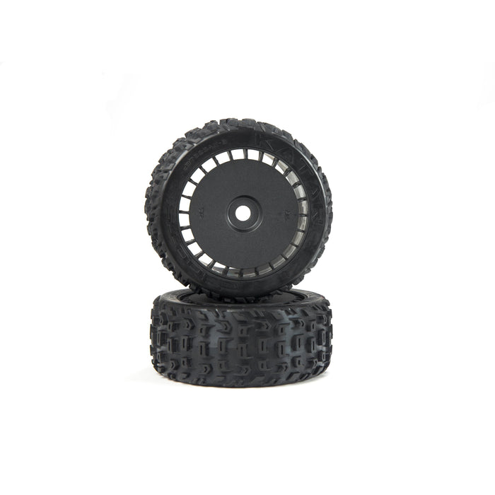 dBoots Katar T Belted 6S Tire Set Glued (Blk) (2) - ARA550097