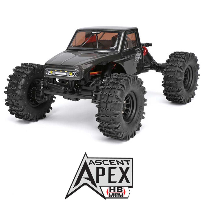 Redcat Ascent-18 APEX 1/18 Brushless 4WD RTR Rock Crawler (Dark Metallic Gray) - RER42222