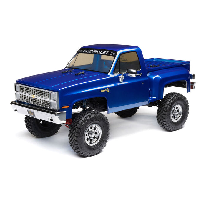 1/10 SCX10 III Base Camp 1982 Chevy K10 4X4 RTR, Blue - AXI03030T1