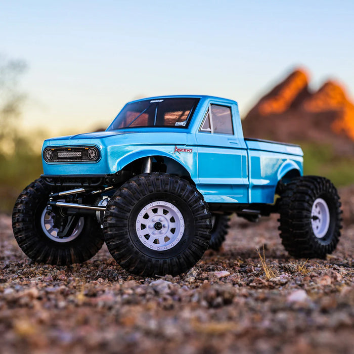 Redcat Ascent 1/10 Brushed Electric Rock Crawler (Blue) (2-Peice Body) - RER22768