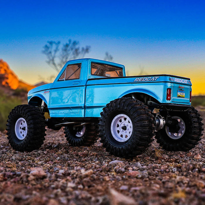 Redcat Ascent 1/10 Brushed Electric Rock Crawler (Blue) (2-Peice Body) - RER22768
