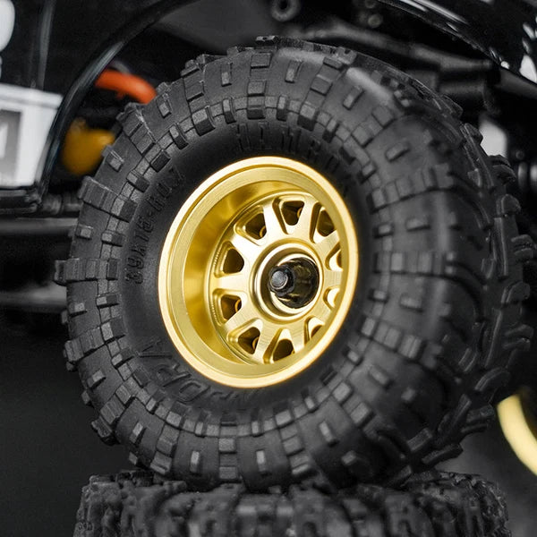 INJORA 0.7" D19 Brass Beadlock Wheels for 1/30 SCX30 - W7007BR-19