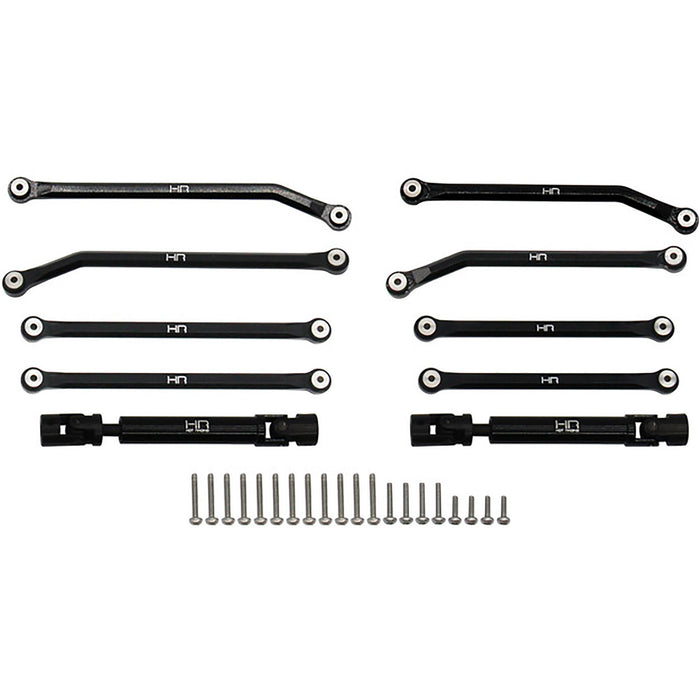 Aluminum 8-Link Drive Set, 155mm, LCG: SCX24 Jeep Gladiator - HRASXTF133LC