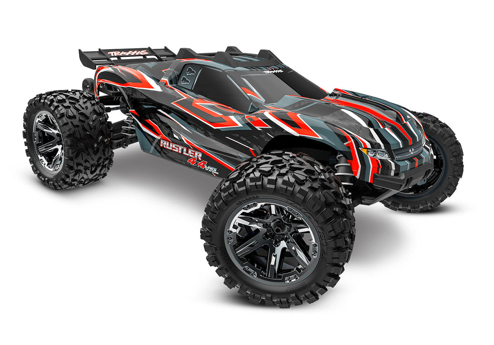 Traxxas Rustler 4X4 VXL 1/10 Brushless Stadium Truck RTR (Red) - 67376-4-RED