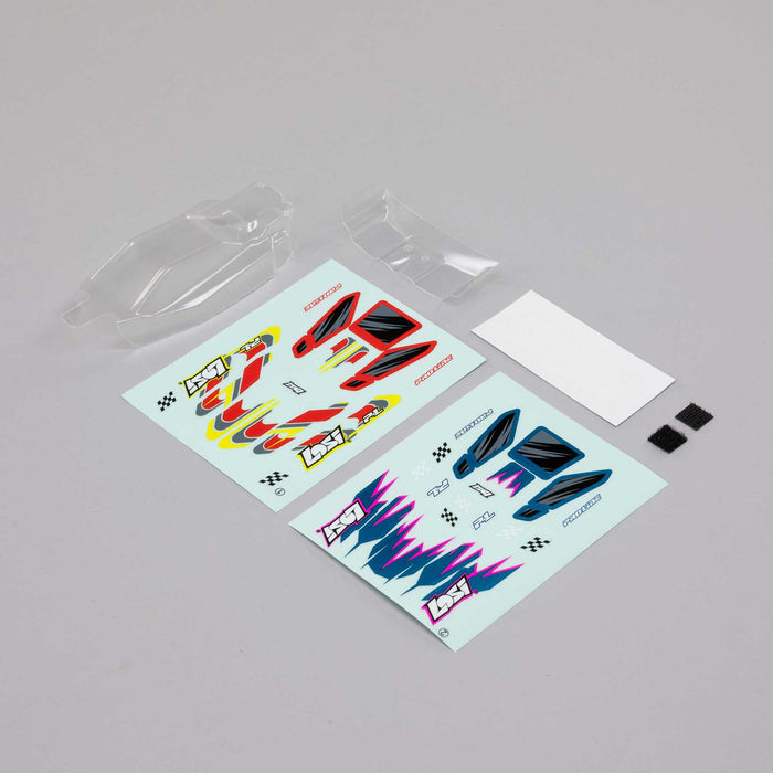 Losi Body & Wing, clear: Micro-B - LOS1771