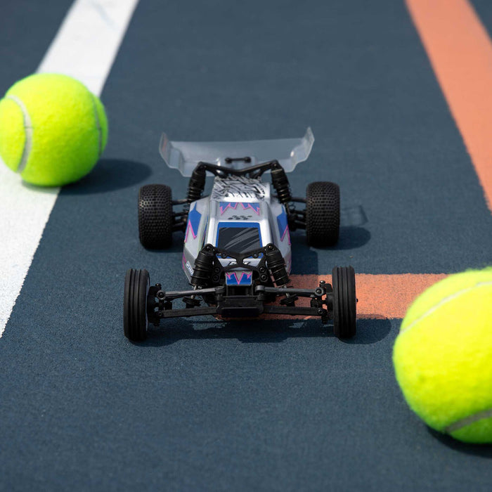 Losi 1/24 Micro-B 2WD Buggy RTR, Silver - LOS00007T2