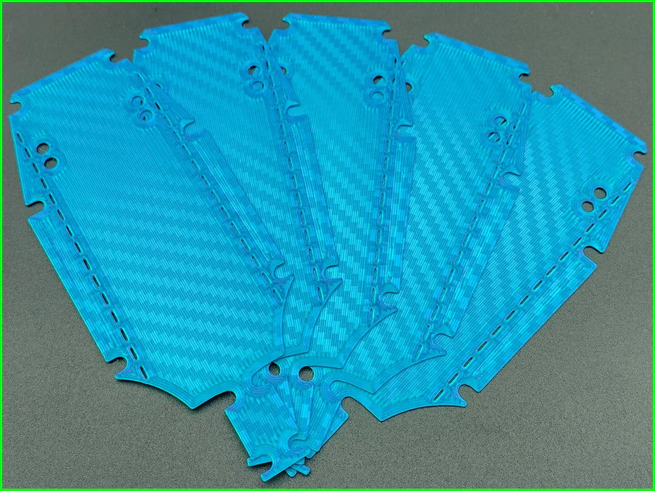 VAST RCX Micro T Chassis Protector (Blue Carbon) - VRC11078