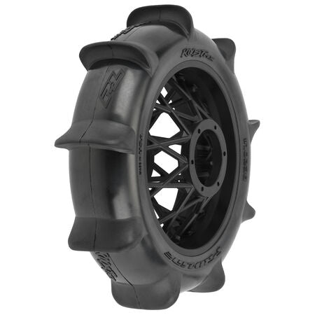 Pro-Line 1/4 Roost MX Sand/Snow Paddle Rear Tire MTD Black (1): PROMOTO-MX - PRO1023810