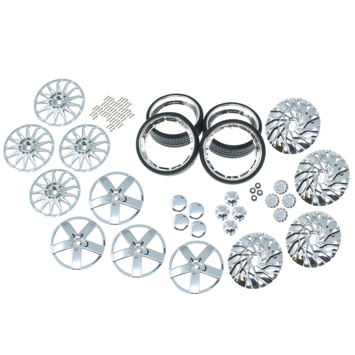 26ers Chrome 26” Wheel & Tire Combo Kit - RER19790